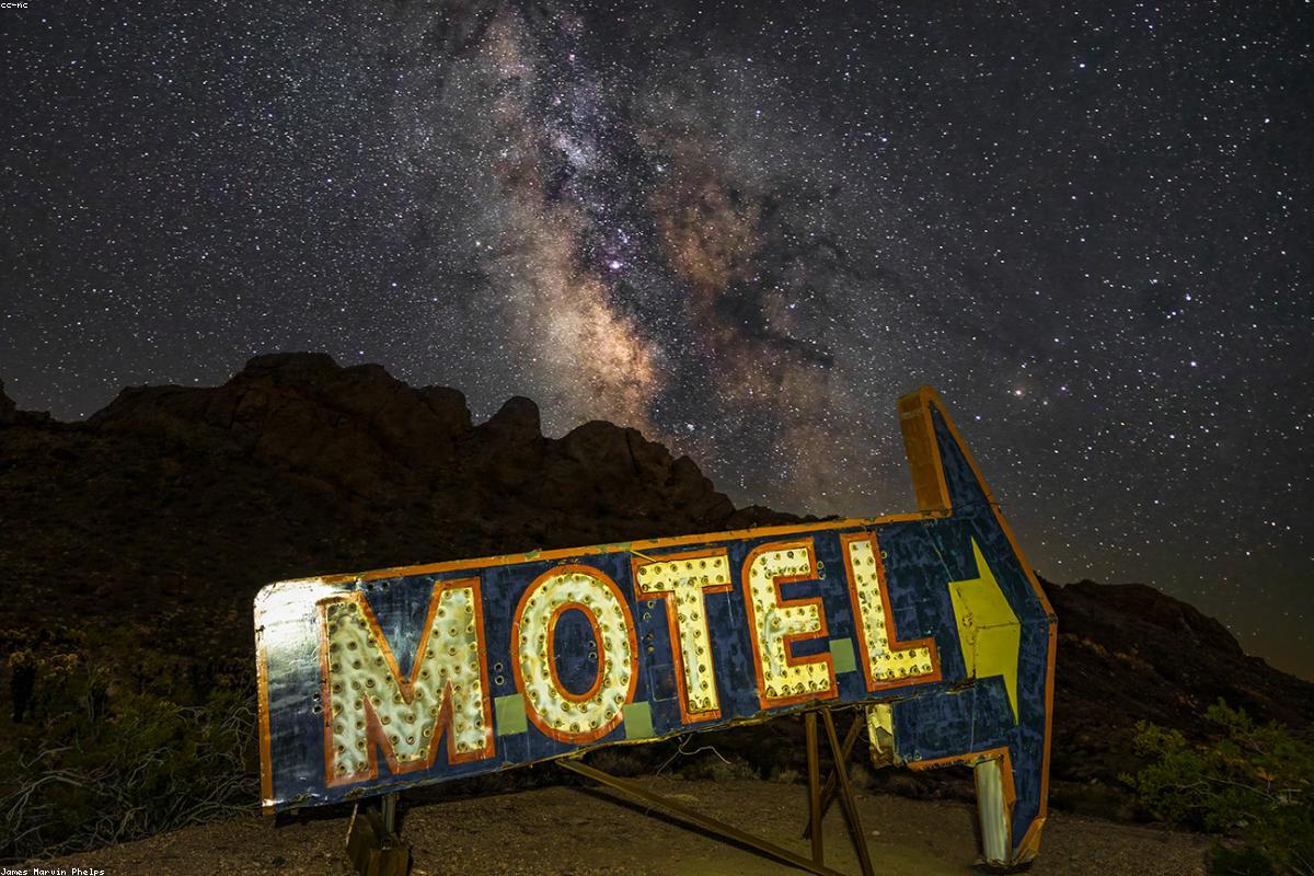 Milky Way arm above ridgeline