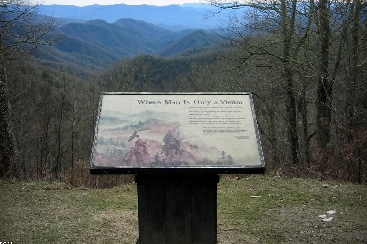 Smoky Mountain ridge at last light