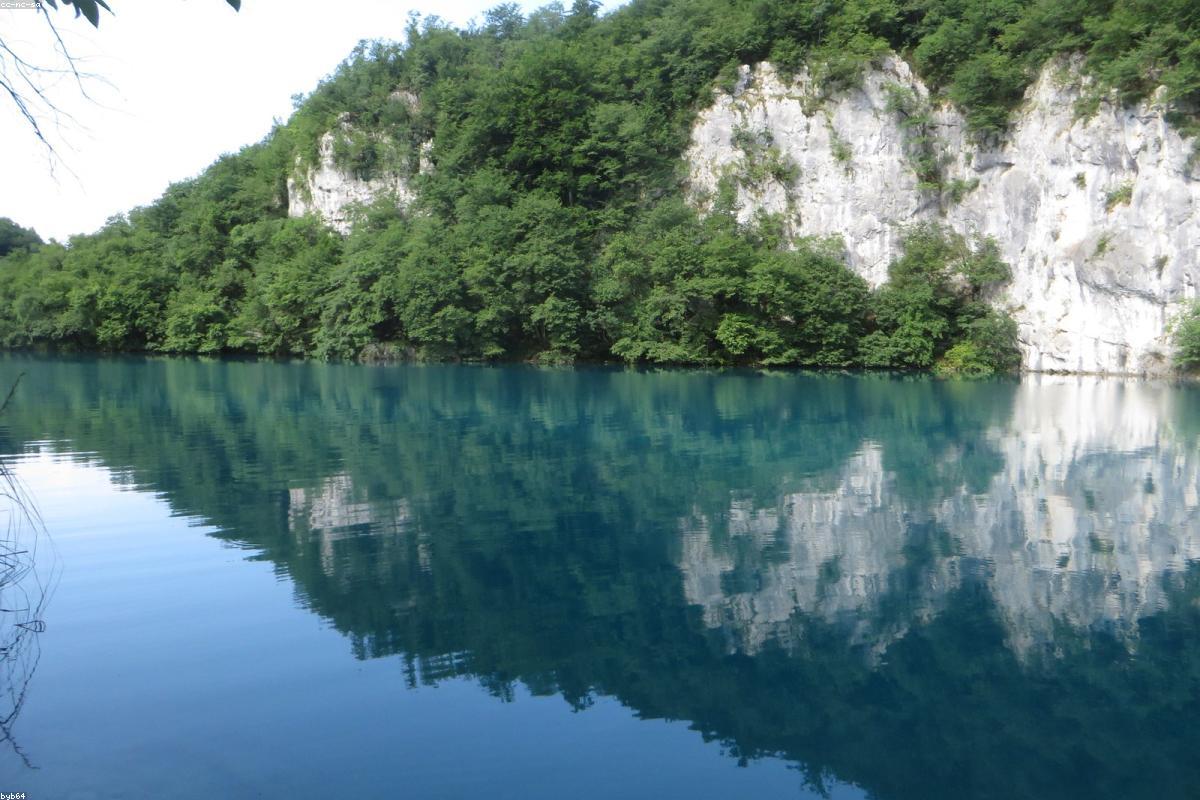 River bend below a granite outcrop